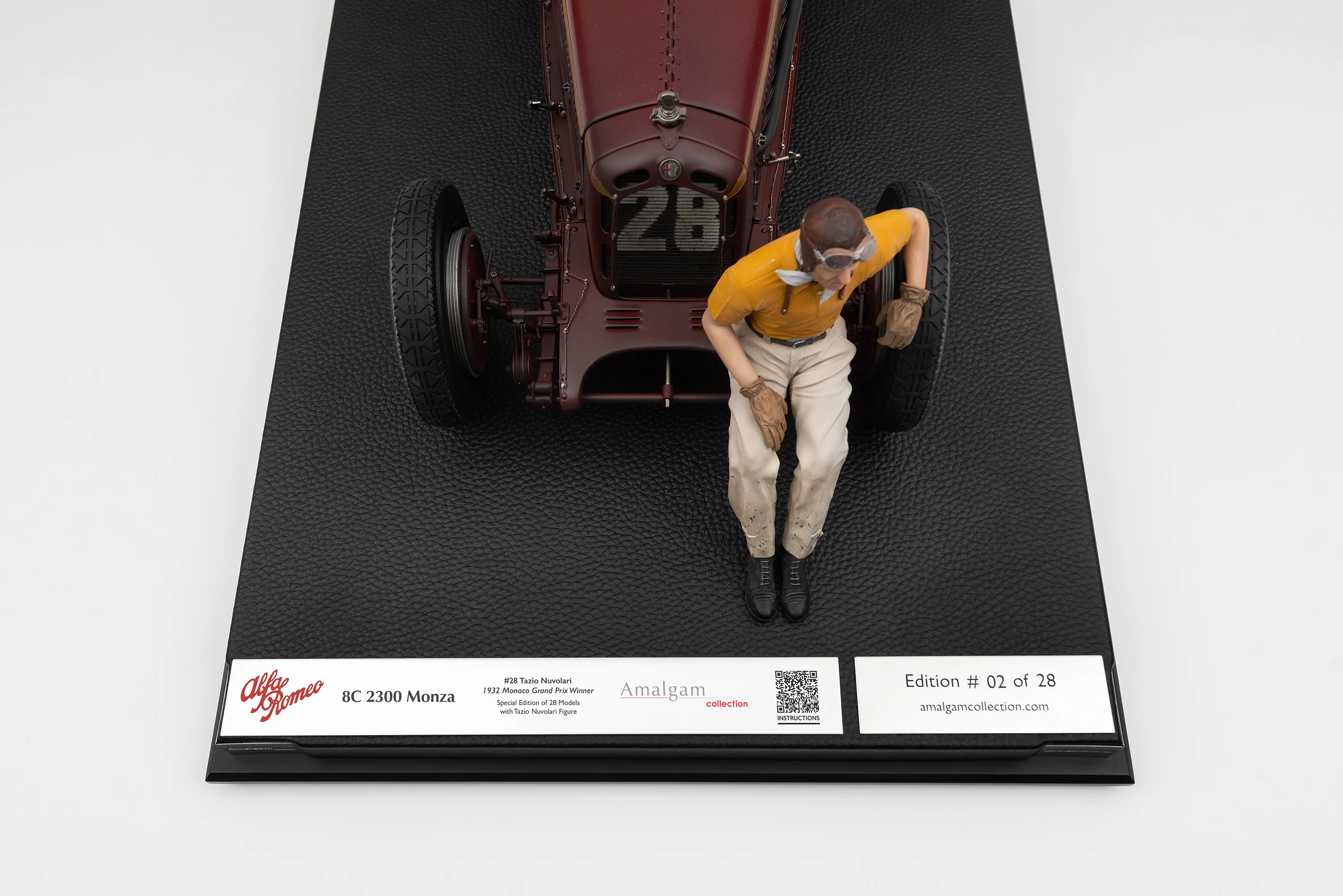 Alfa Romeo 8C 2300 "Monza" - 1932 Monaco Grand Prix Winner - Tazio Nuvolari Figure Edition - Image 13