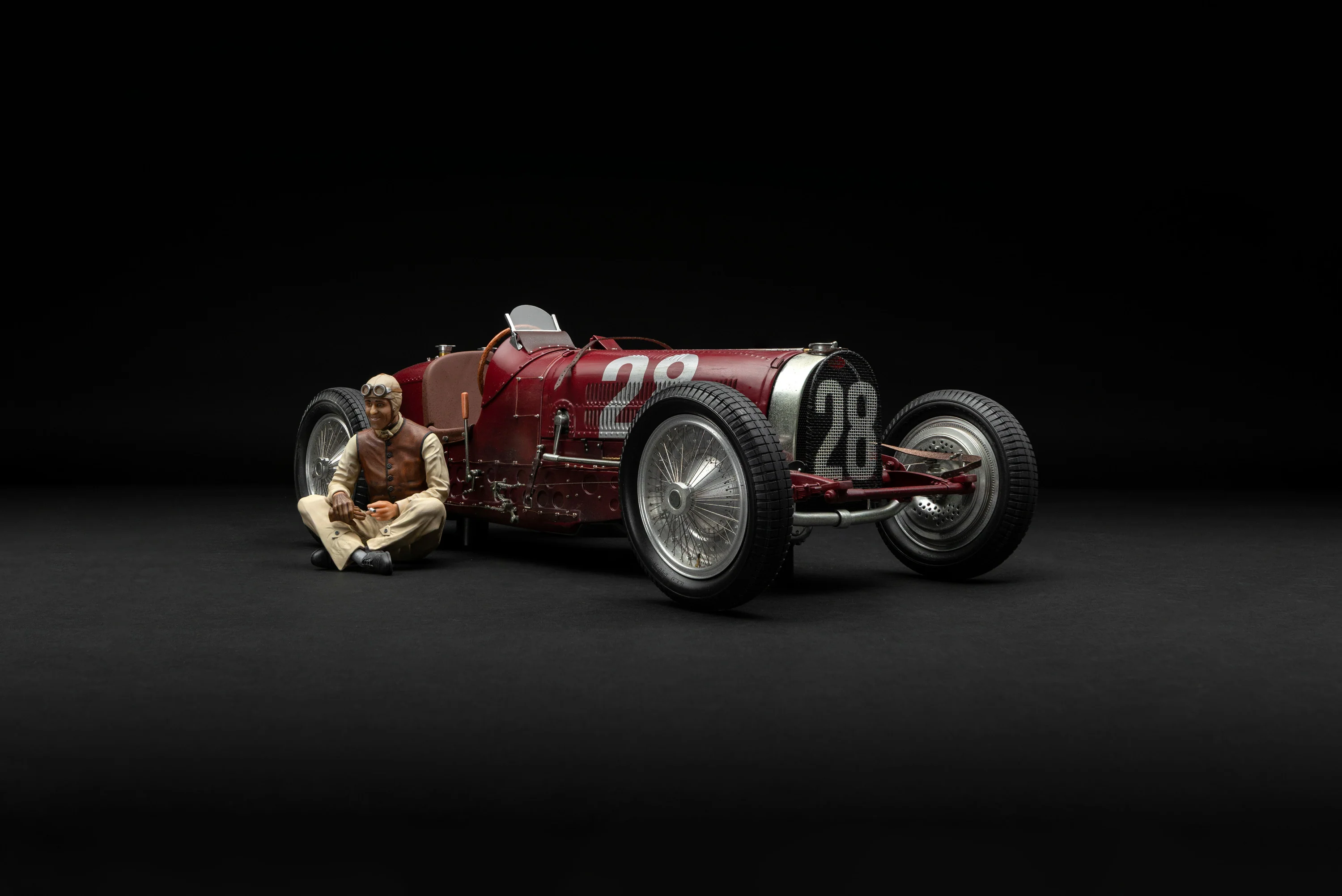 BUGATTI Type 59 - 1934 Monaco Grand Prix - Tazio Nuvolari Figure Edition - Image 2