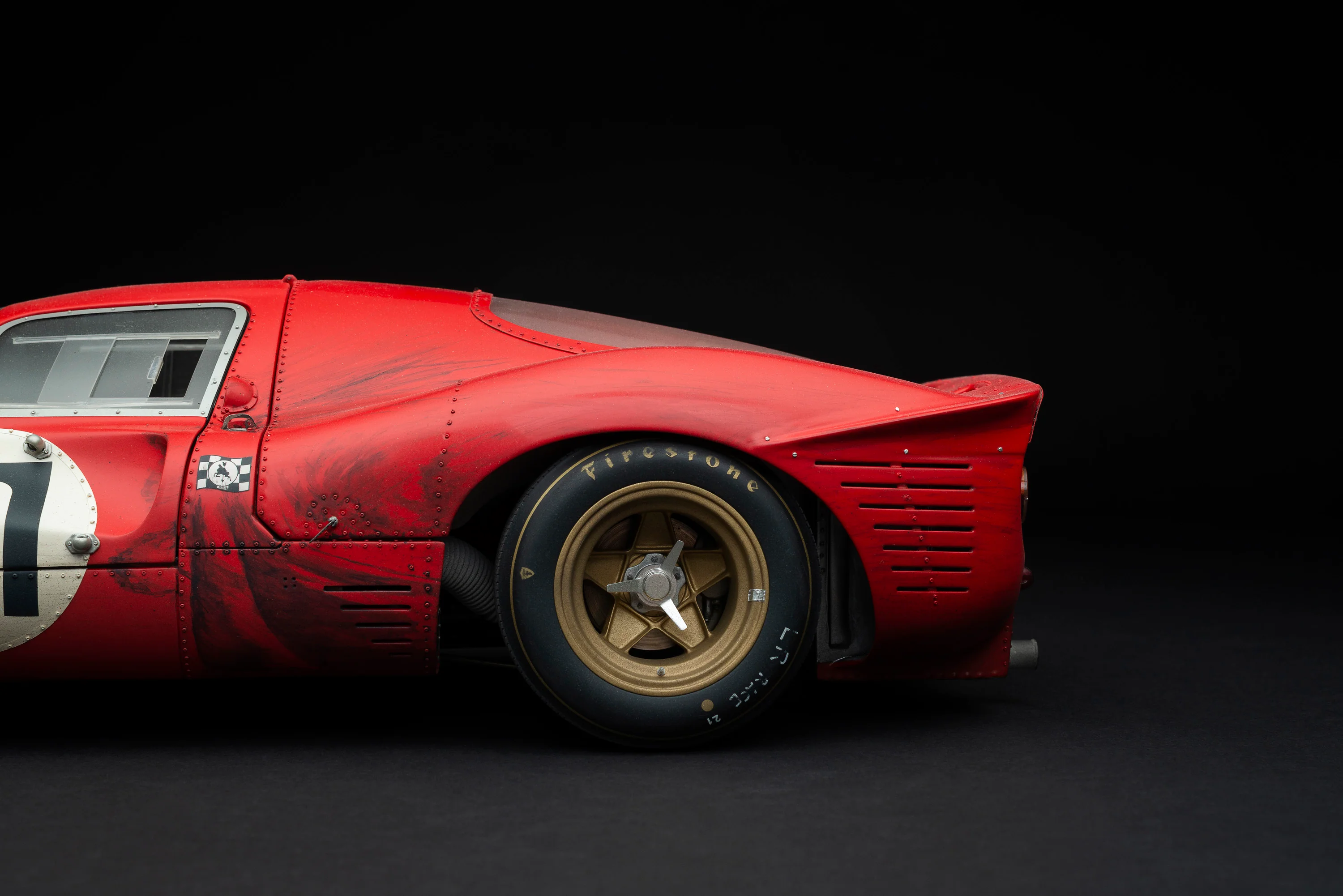Ferrari 330 P4 - 1967 Le Mans - 2nd Place - Class Winner - Race Weathered - Image 10