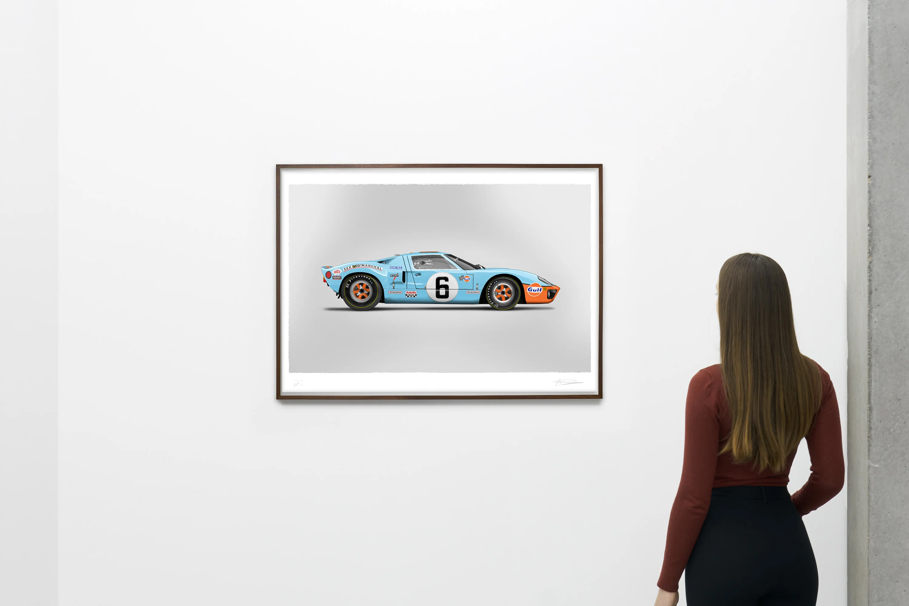 Ford GT40 - Alan Thornton - Art Screen Print - Image 2
