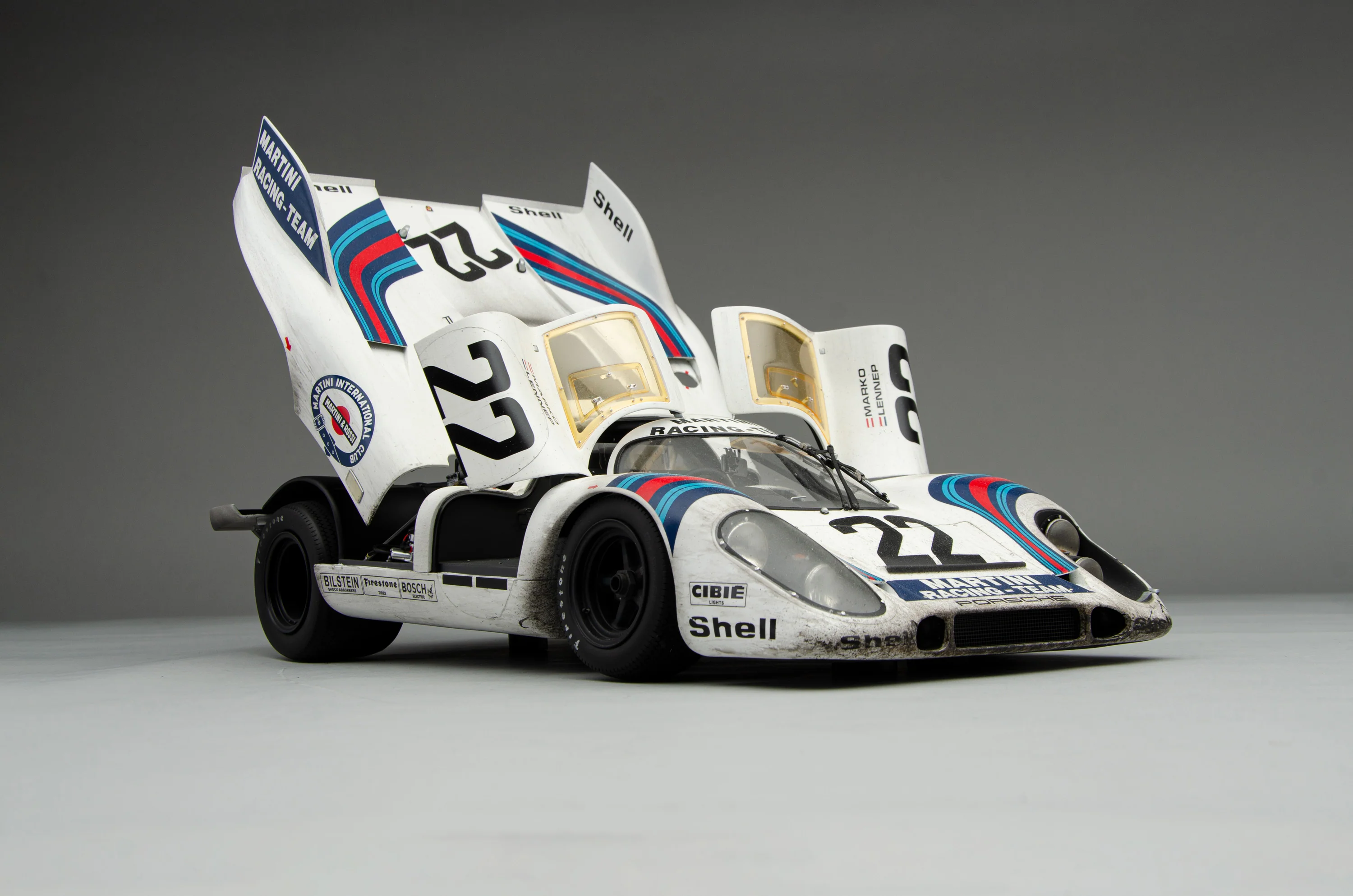 Porsche 917 KH - 1971 Le Mans Winner - Martini Livery - Race Weathered - Image 5