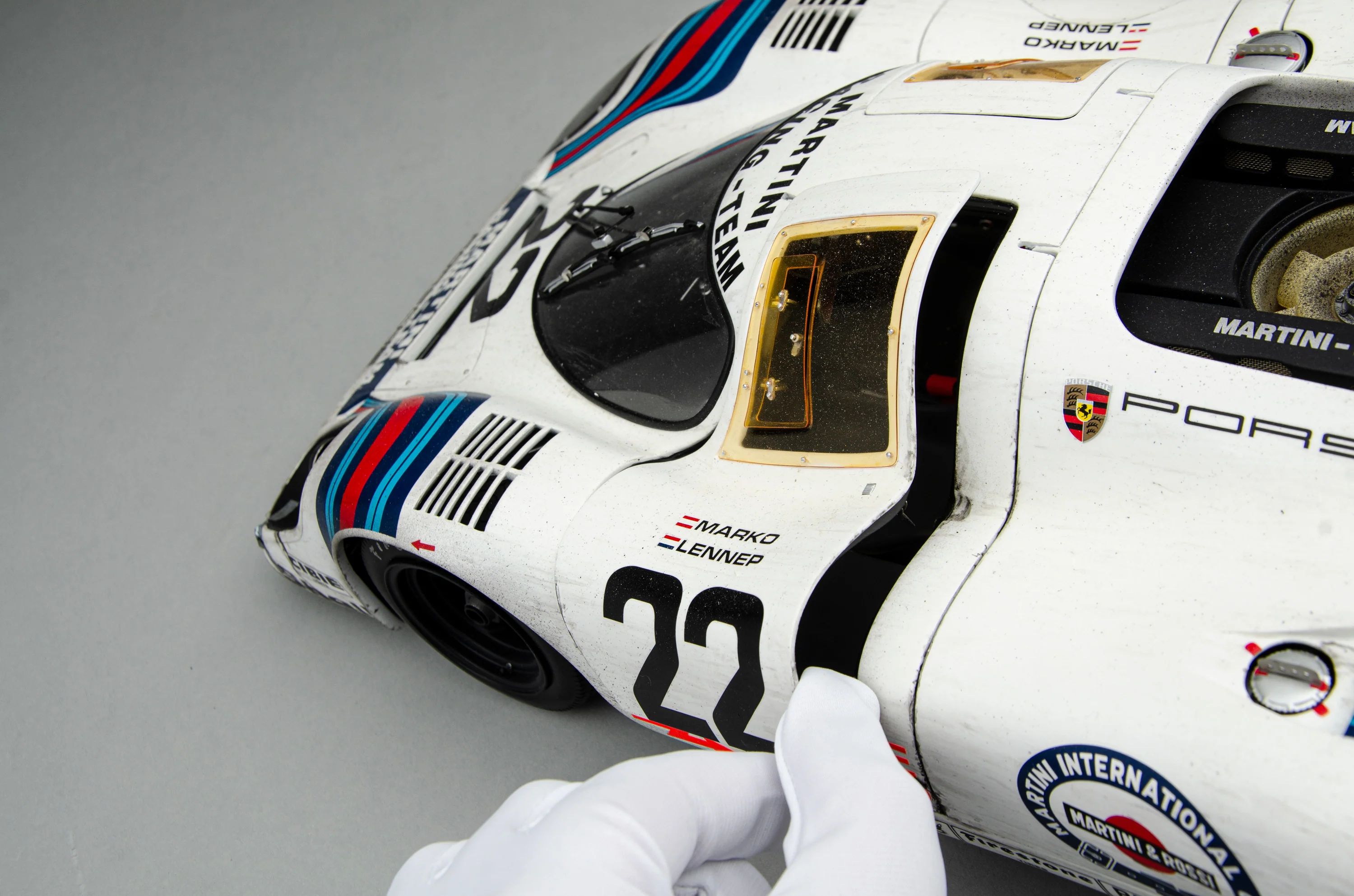 Porsche 917 KH - 1971 Le Mans Winner - Martini Livery - Race Weathered - Image 6