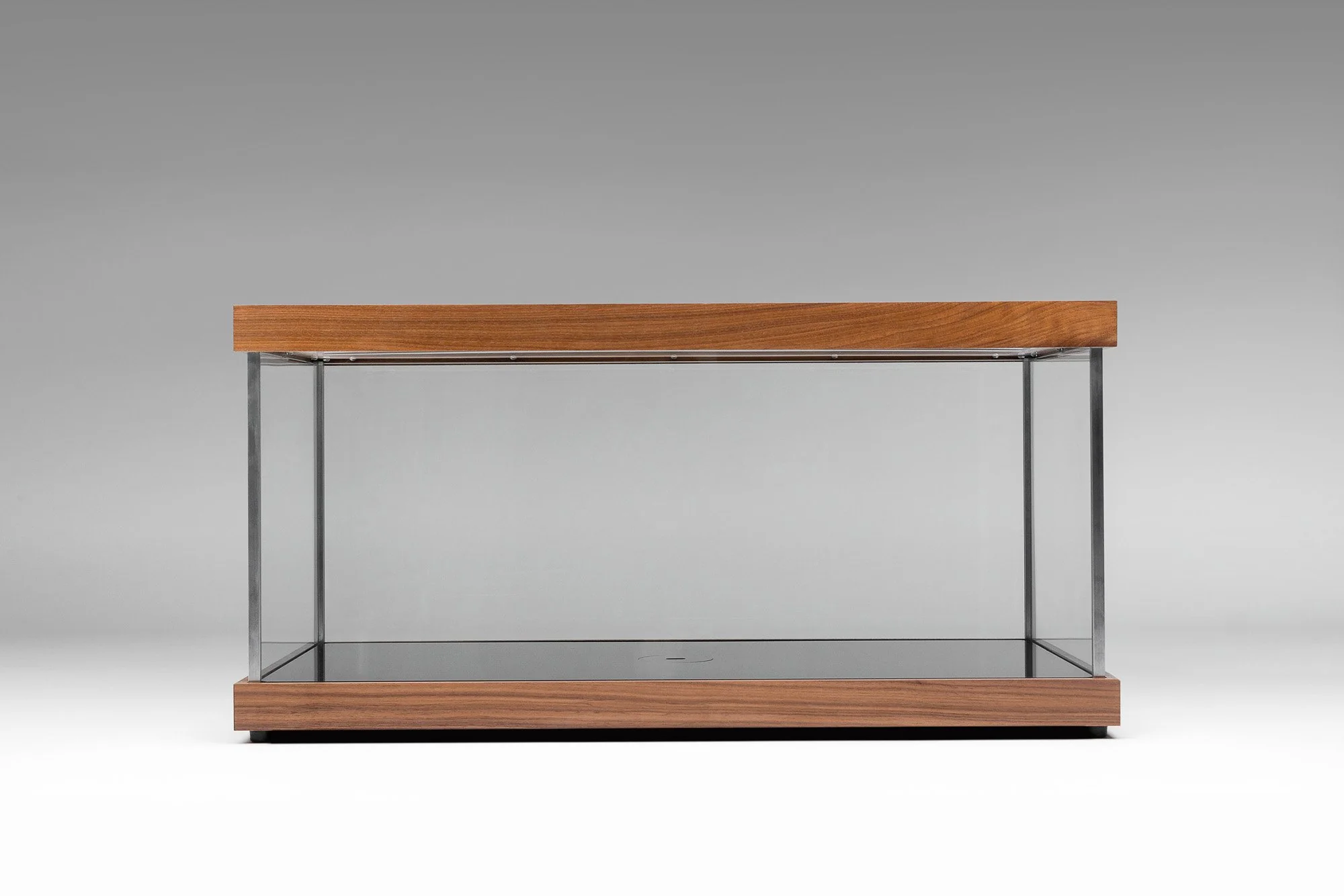 Solid Walnut Illuminated Display Case - Image 9